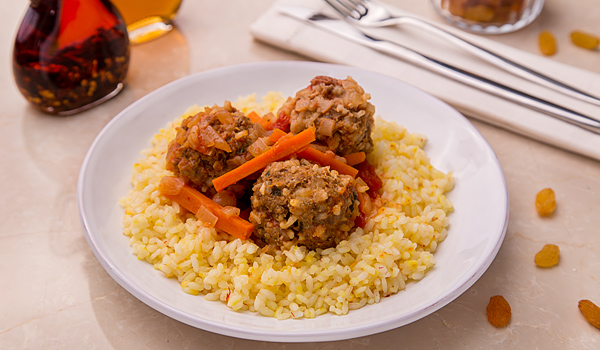 丸子配大米