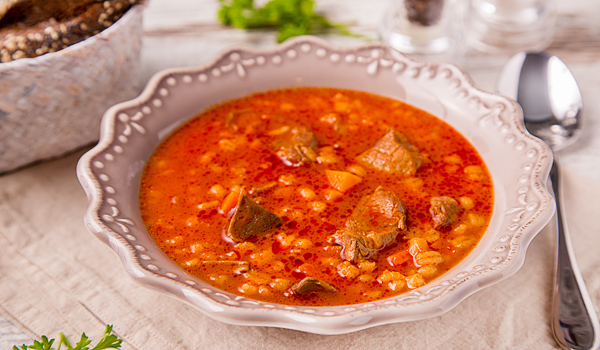 Рагу из перловки и говядины