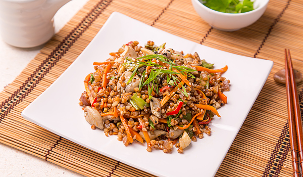 Гречка в азиатском стиле