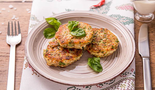 Гречишные крупеники с творогом и кабачками