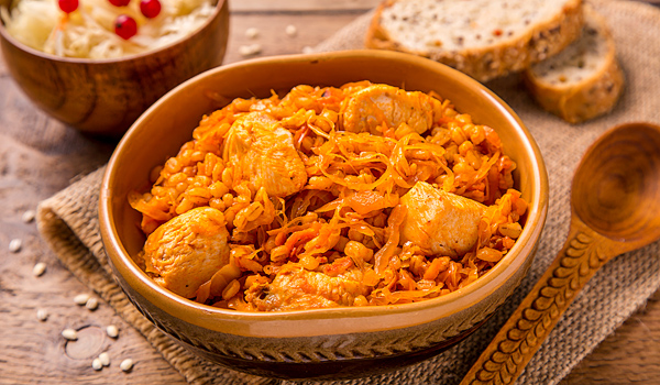 Перловая каша с курицей по-деревенски