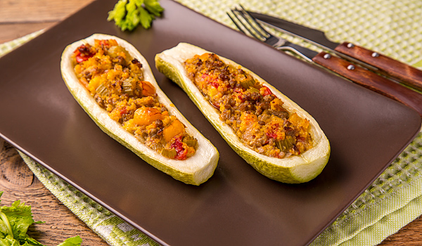 Stuffed Young Zucchini