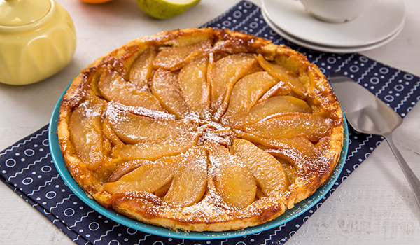 Taten tart with pears