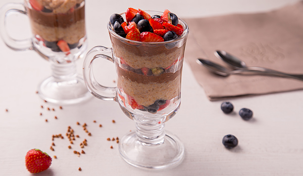 Шоколадное парфе с гречкой