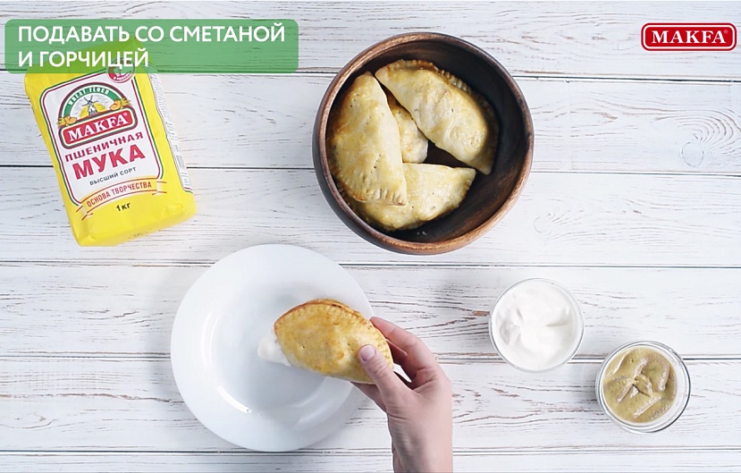 Пирожки с капустой и курицей