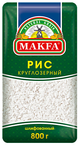 Рис шлифованный круглозерный