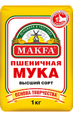 Мука пшеничная хлебопекарная, высший сорт