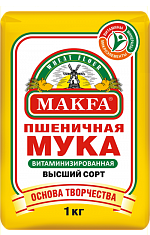 Мука пшеничная хлебопекарная ОБОГАЩЕННАЯ витаминно-минеральной смесью, высший сорт