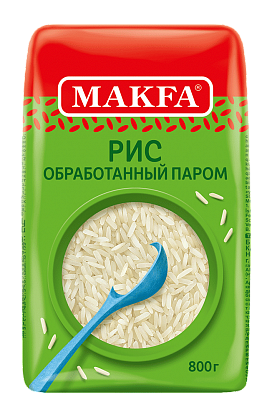 Polished long-grain steamed rice