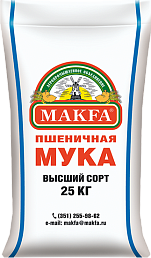 Мука пшеничная хлебопекарная, высший сорт