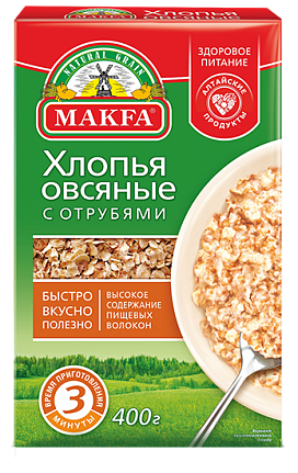 Хлопья овсяные с отрубями
