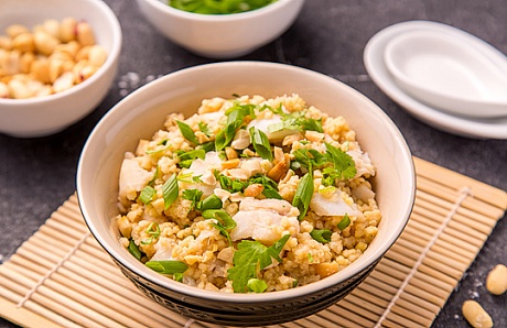 Kongi (Chinese Porridge) with Millet and White Fish