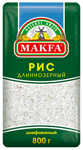 Рис шлифованный длиннозерный