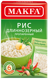 Рис шлифованный длиннозерный обработанный паром